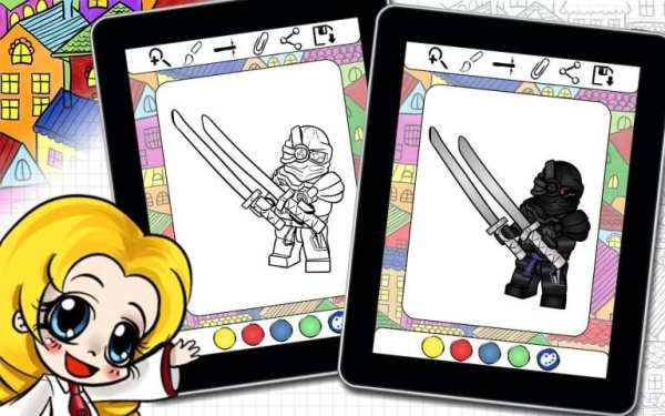 Coloring Book Ninjago Game screenshot 4