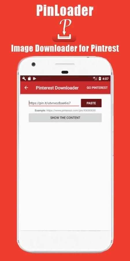 Pinloader Image Downloader for Pintrest скриншот 1