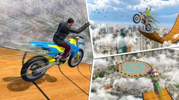 Mega Ramp Moto Racing: Impossible Stunts Game screenshot 1