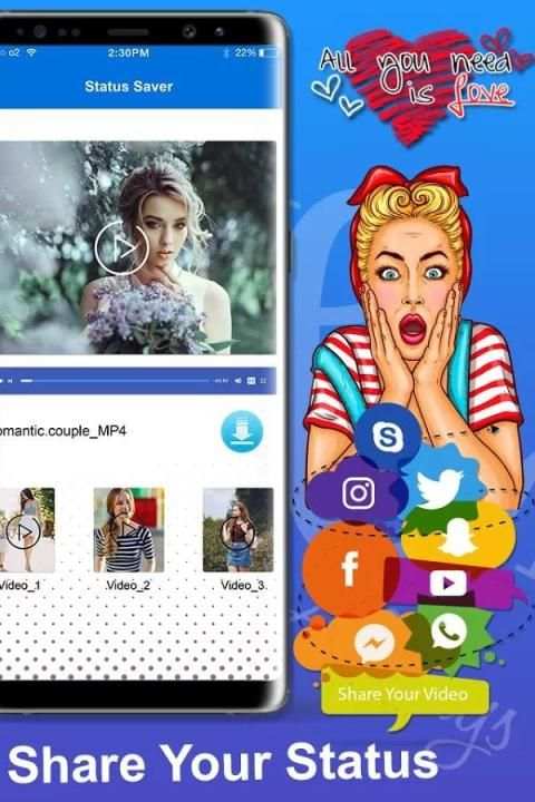 Status Saver Pro For WhatsApp स्क्रीनशॉट 4
