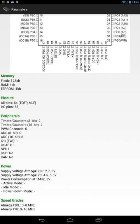 AVR Atmega Database скриншот 10