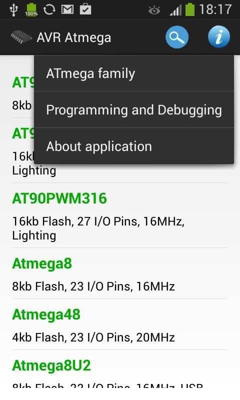 AVR Atmega Database скриншот 19