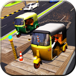 Chain Tuk Tuk 3D-Real Stunts Гонки Треки Rival иконка