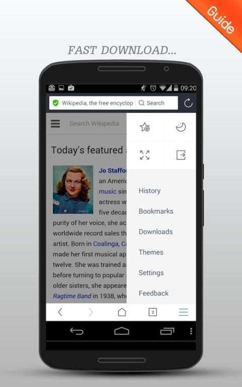 Mini UC Browser Smooth Guide screenshot 3