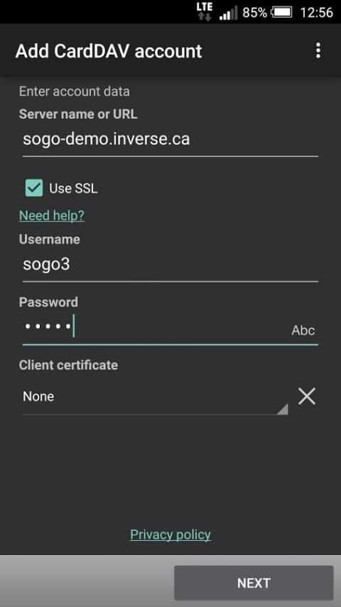 CardDAV-Sync free скриншот 5