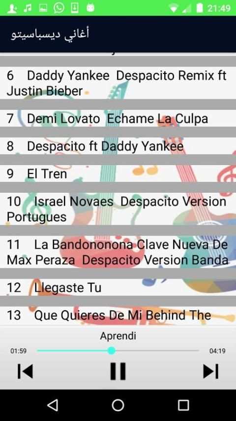 أغاني لويس فونسي دسباسيتو - Arani Despacito Fonsi screenshot 3