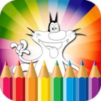 Coloring Game for Oggy