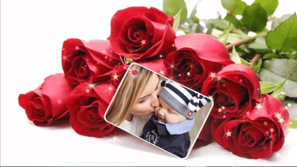 Rose GIF Photo Frame Editor screenshot 1