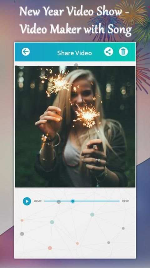 New Year Video Show - Video Maker with Song скриншот 3