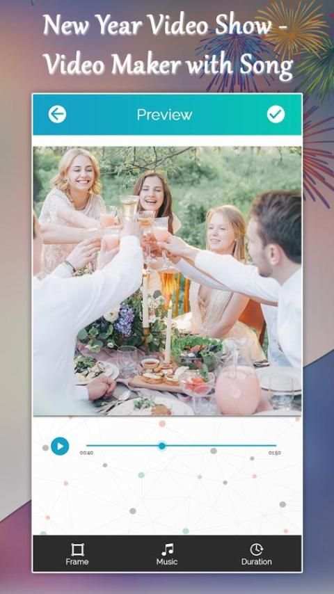 New Year Video Show - Video Maker with Song скриншот 2