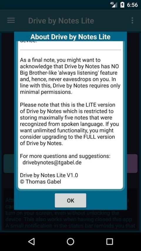 Drive by Notes Lite screenshot 2