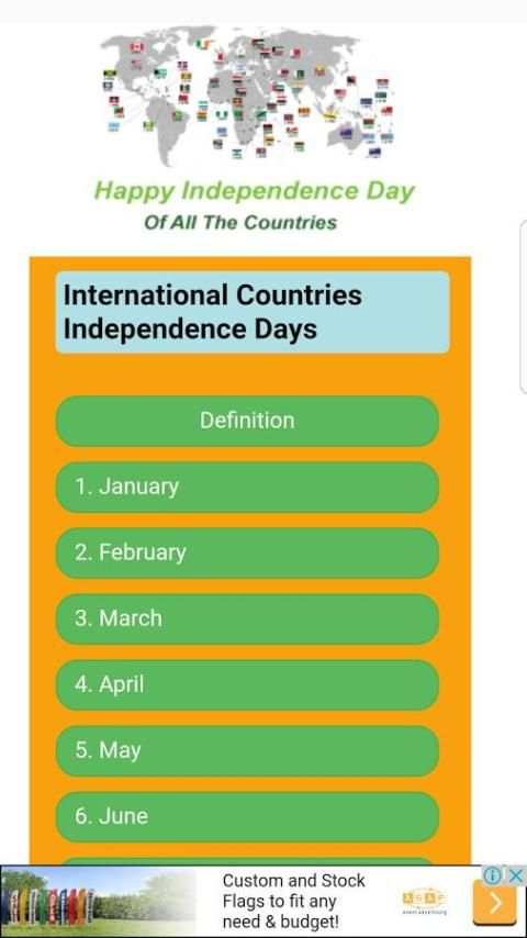 Independence Days Of All Countries screenshot 2