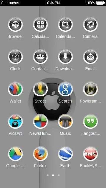 White Clauncher Theme 2 تصوير الشاشة