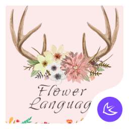 Beautiful Flower World- APUS Launcher theme