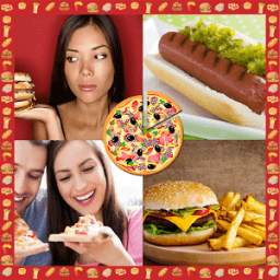 Fast Food Photo Collage