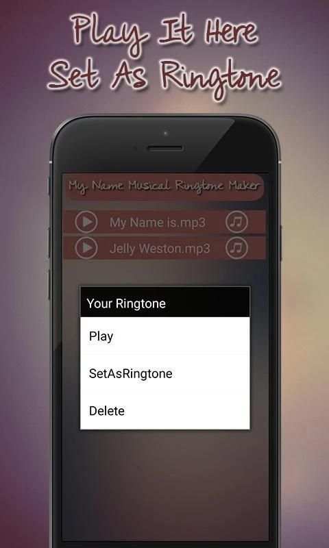 My Name Musical Ringtone Maker स्क्रीनशॉट 1