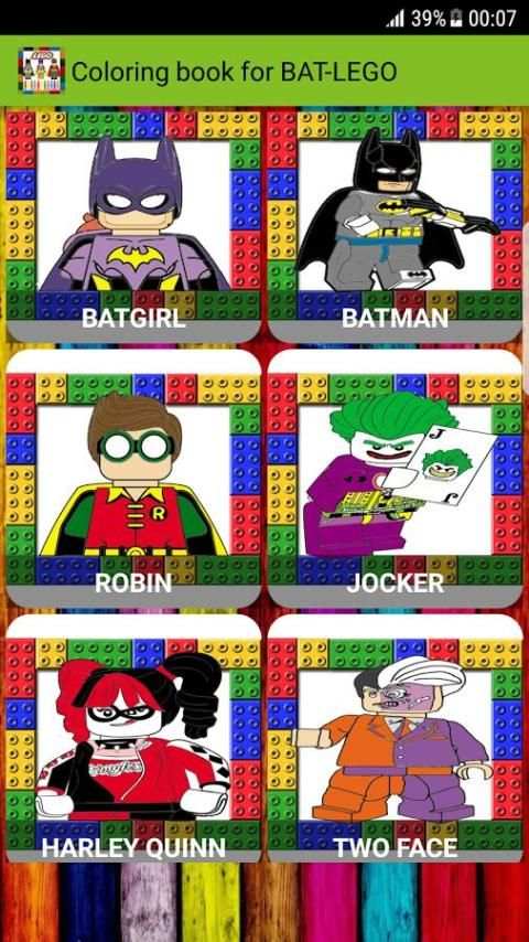 Coloring book for BAT-LEGO screenshot 7