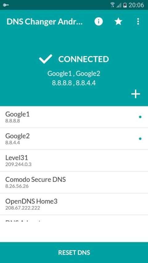 DNS Changer Android (no root 3G/WiFi) screenshot 2