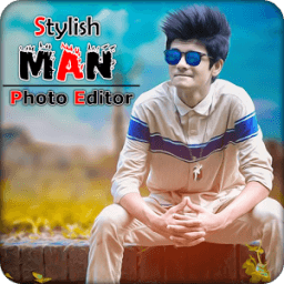 Stylish Man Photo Editor أيقونة