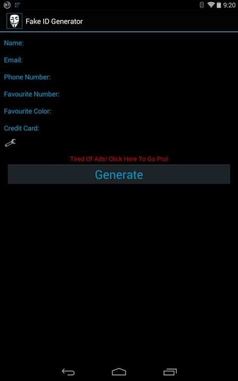 Fake ID Generator 8 تصوير الشاشة