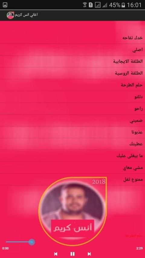 اغاني انس كريم 2018 скриншот 2