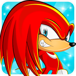 knuckles dash : red somic أيقونة