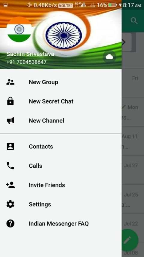 Indian Messenger : भारत का अपना मैसेंजर screenshot 4