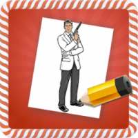 How To Draw :Archer Characters