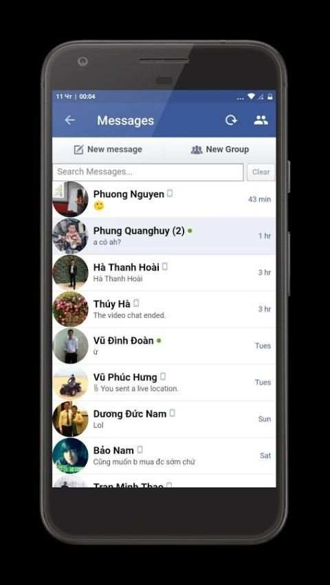 Lite Messenger For Facebook screenshot 2