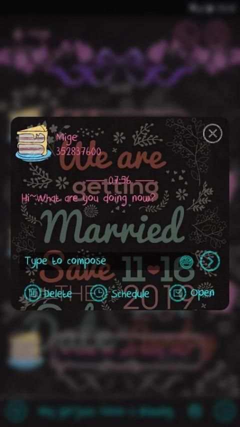 GO SMS WE ARE GET THEME screenshot 2