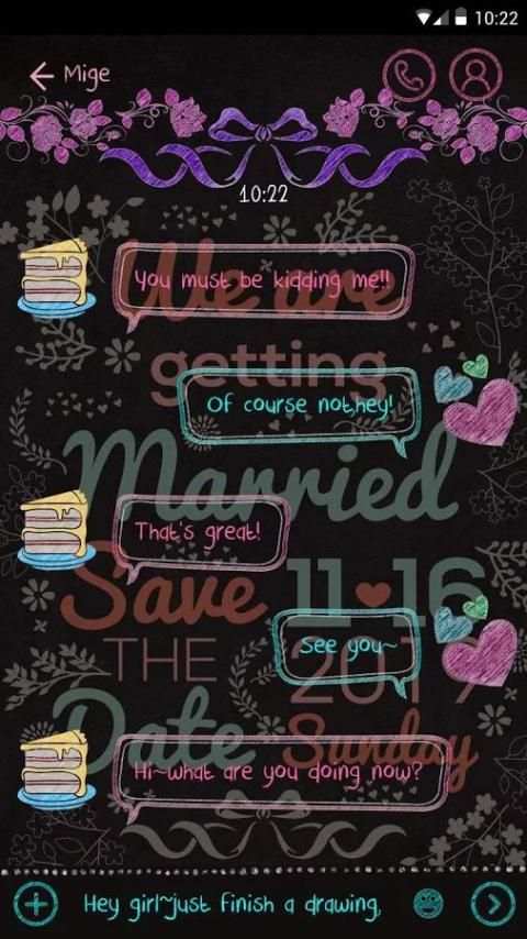 GO SMS WE ARE GET THEME screenshot 3
