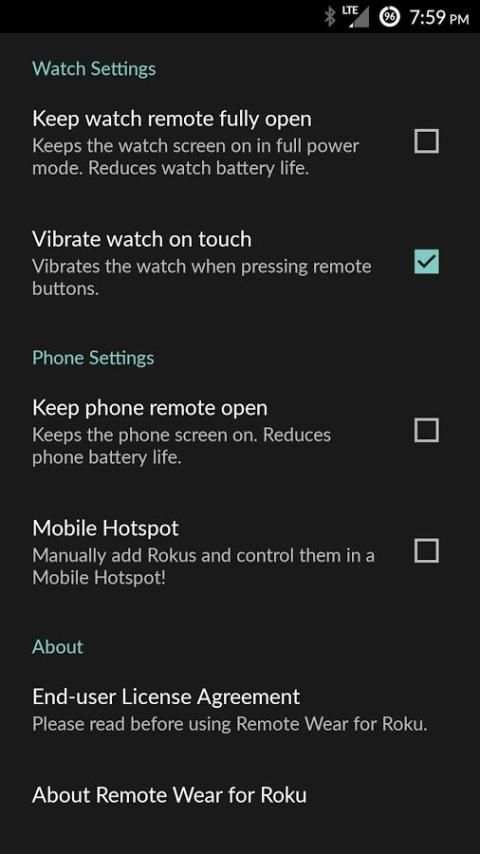 Remote Wear for Roku 3 تصوير الشاشة