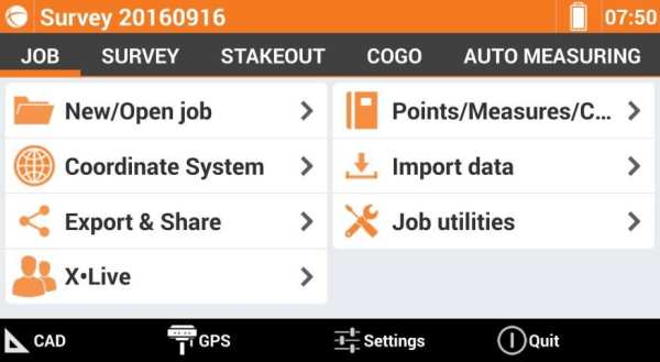 GeoMax X-PAD Survey Trial screenshot 5