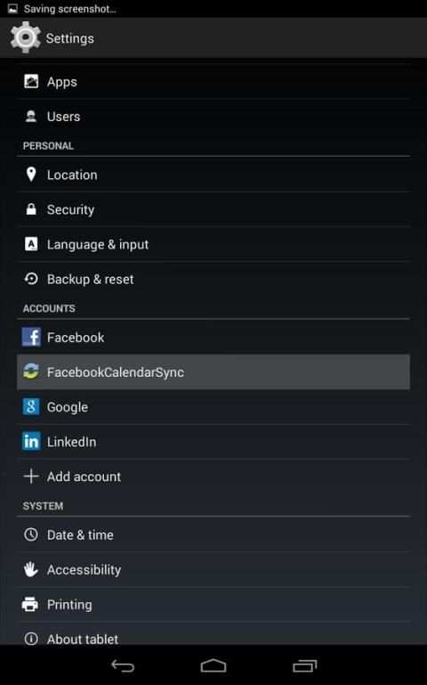 Calendar Sync for Facebook screenshot 3