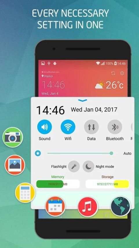 iPanel Control Center style OS स्क्रीनशॉट 3