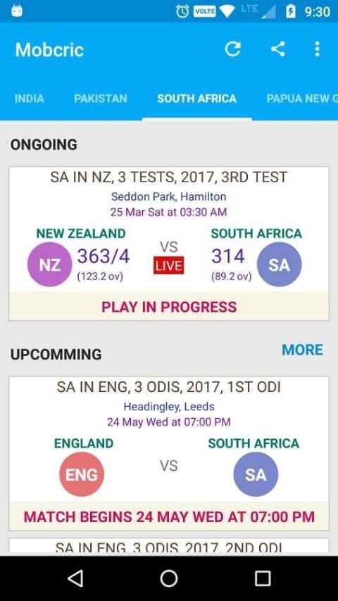 Mobcric - Cricket ODI 2017 скриншот 4