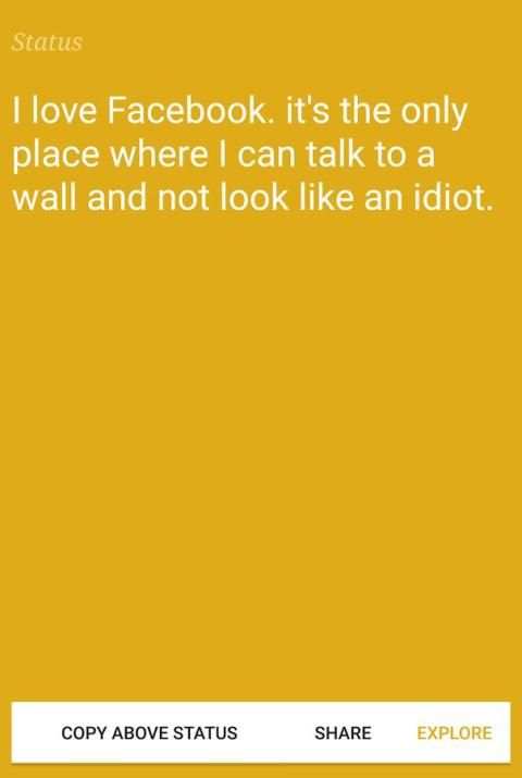 Status for Facebook * screenshot 1