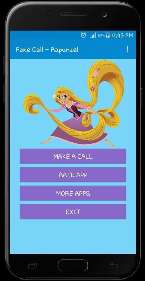 Princess Rapunzel Fake Call - PRANK 4 تصوير الشاشة