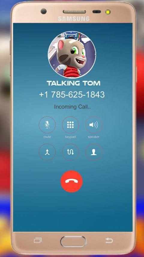 Fake Call Talking Tom Gold Run Free 1 تصوير الشاشة