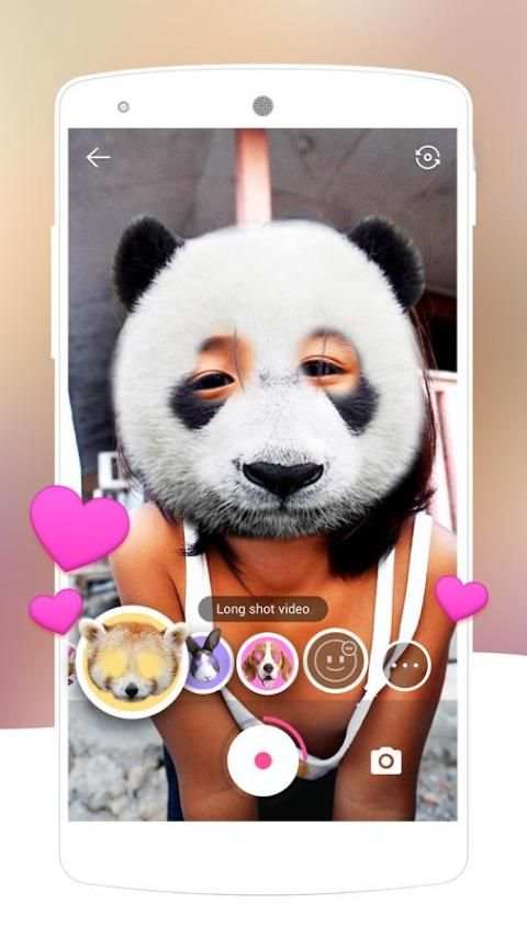 Face Swap Camera-lovely&makeup cute motion sticker screenshot 1