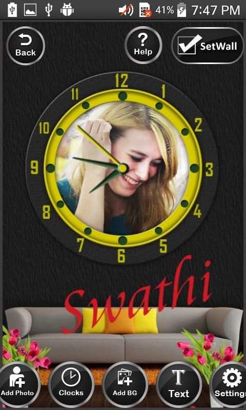 Photo on Clock स्क्रीनशॉट 8