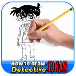 How to draw detective conan icon