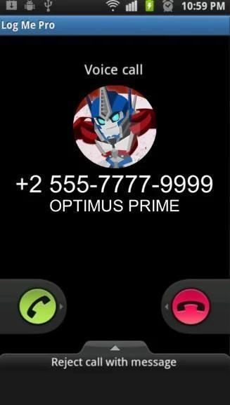 Optimus Prime Video Call screenshot 3