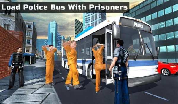 Police Bus Transporter 3D Prisoner Jail Transport screenshot 3
