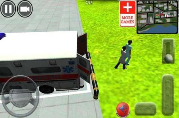 City Ambulance Driving 3D स्क्रीनशॉट 1