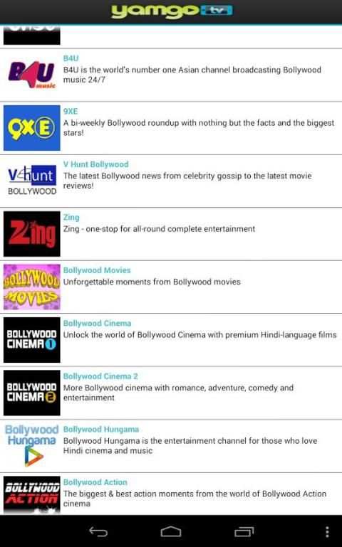 Yamgo Free Mobile TV screenshot 3