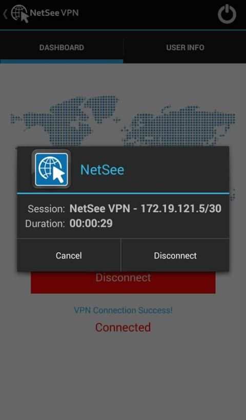 NetSee VPN screenshot 1