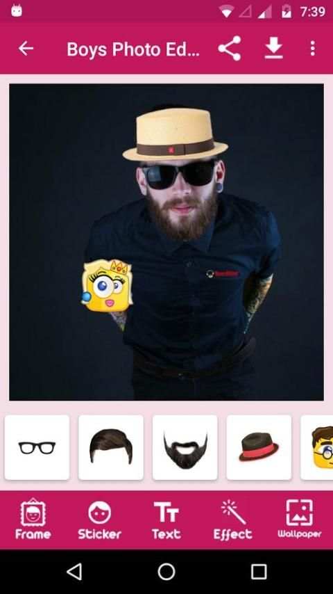 Boys Photo Editor 4 تصوير الشاشة