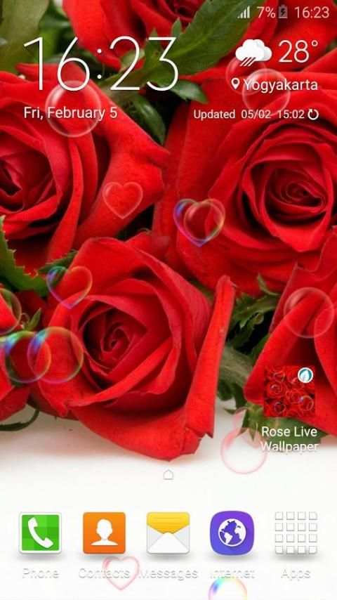 Rose Live Wallpaper स्क्रीनशॉट 1