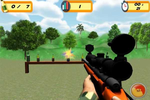 Sniper 3D Bottle Shoot screenshot 5